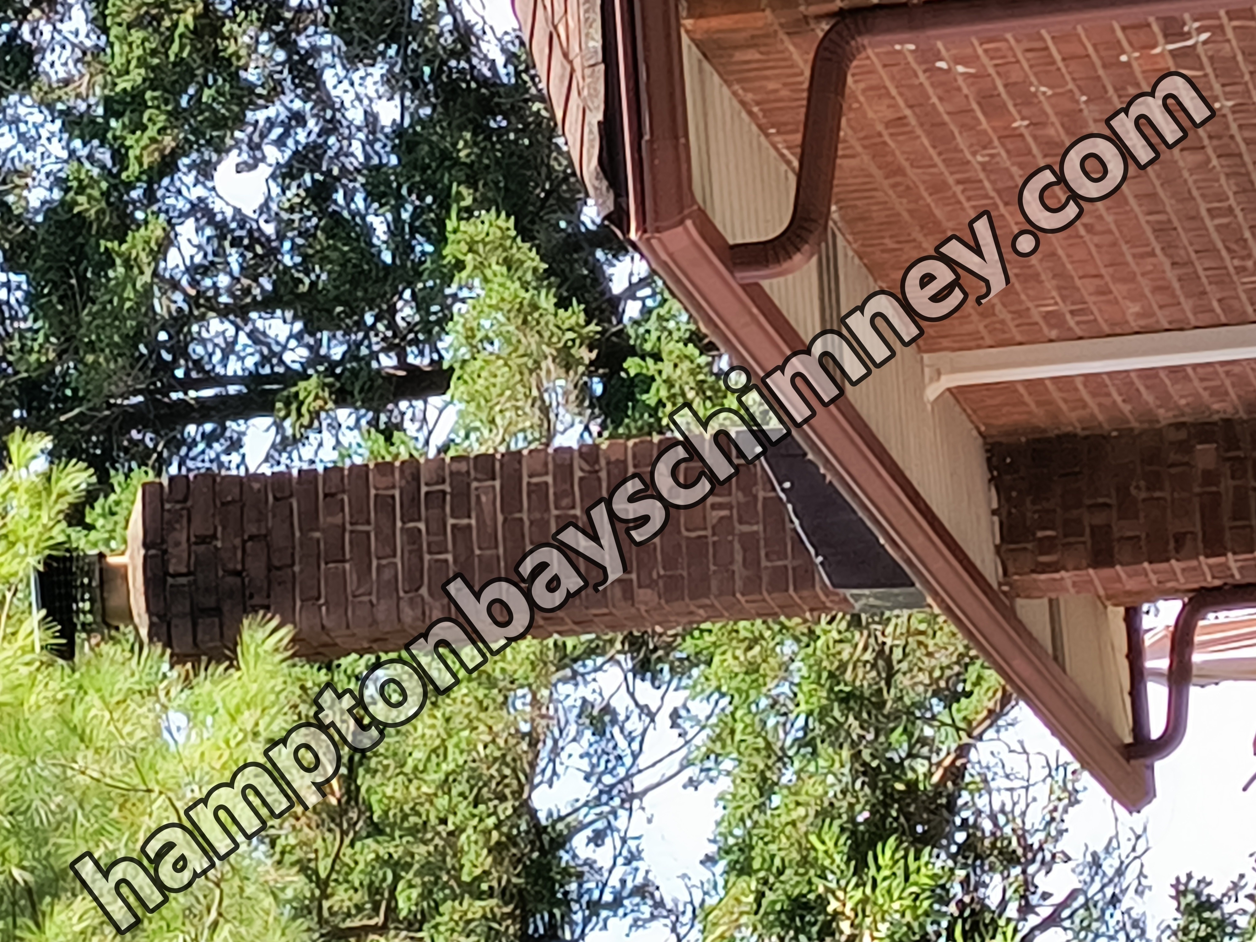 Before and after professional chimney cleaning in Hampton Bays, NY